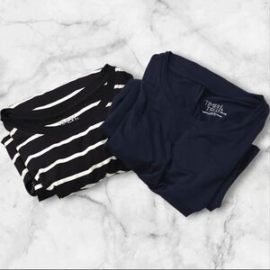 Time and Tru Black Set Of Two Summer Dresses Size Large (L) C41